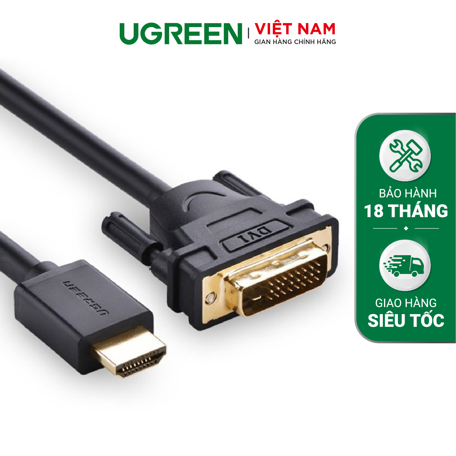 Cáp chuyển đổi HDMI sang DVI-D 24+1 dài 1.5M UGREEN HD106 11150 (Đen) » Ugreen Việt Nam cap-chuy-n-d-i-hdmi-sang-dvi-d-24-1-dai-15m-ugreen-hd106-11150-den--500x500
