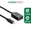 Cáp chuyển đổi micro HDMI đực sang HDMI cái dài 20cm UGREEN 20134 (màu đen)