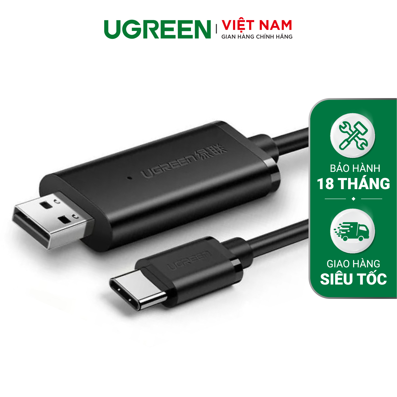 Cáp dữ liệu USB 2.0 sang Type C UGREEN US318 - Tích hợp chipset được đặt ở đầu cắm - Lõi đồng nguyên chất, vỏ bọc PVC » Ugreen Việt Nam cap-d-li-u-usb-20-sang-type-c-ugreen-us318-tich-h-p-chipset-du-c-d-t--500x500