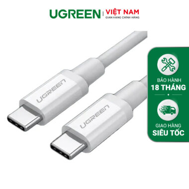 Cáp Type C to Type C UGREEN US264 sạc nhanh 3A sạc và truyền dữ liệu