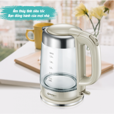 Ấm đun thủy tinh siêu tốc Life360 AL-A17G5